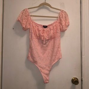 Lace Square Neck Bodysuit